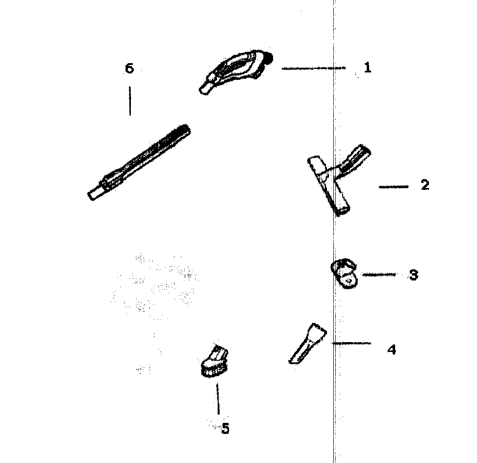 Electrolux EL7055A accessories diagram