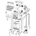 Kenmore Pro 40140483800 cabinet parts diagram