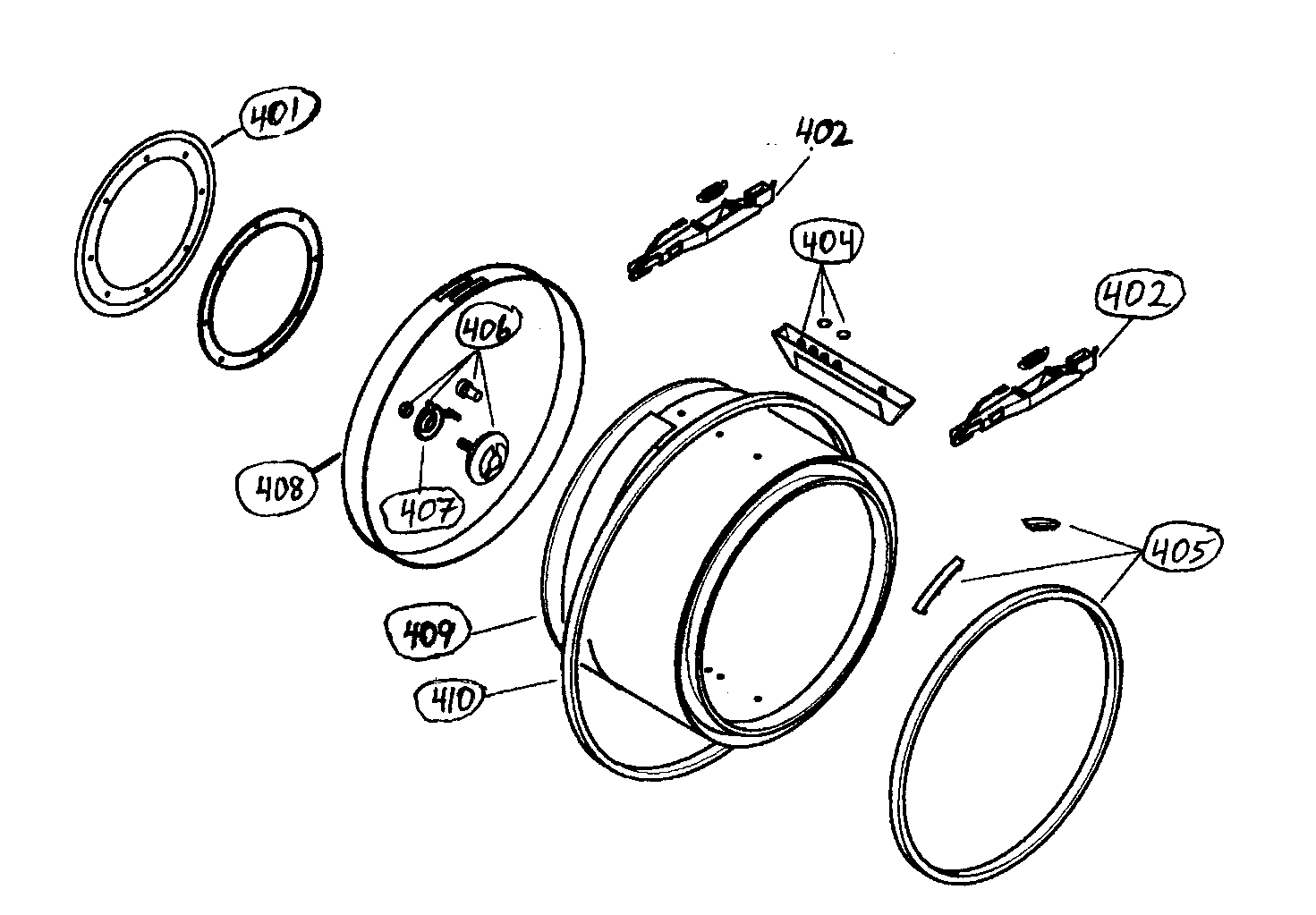 Bosch WTL5410UC/10 drum assy diagram