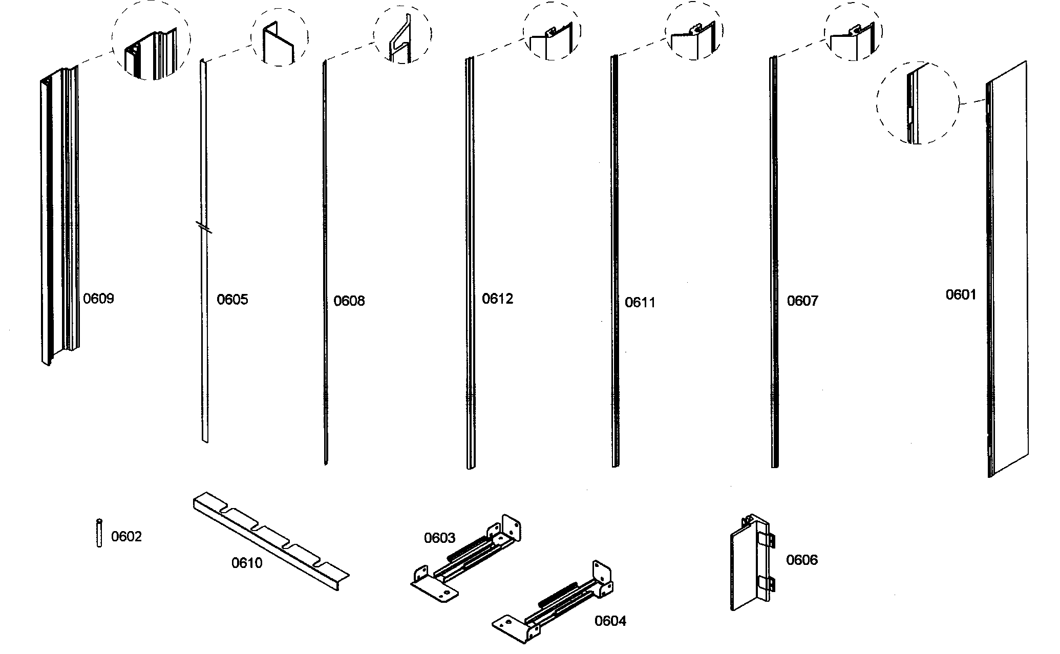 Bosch B30IR70NSP/07 trim assy diagram