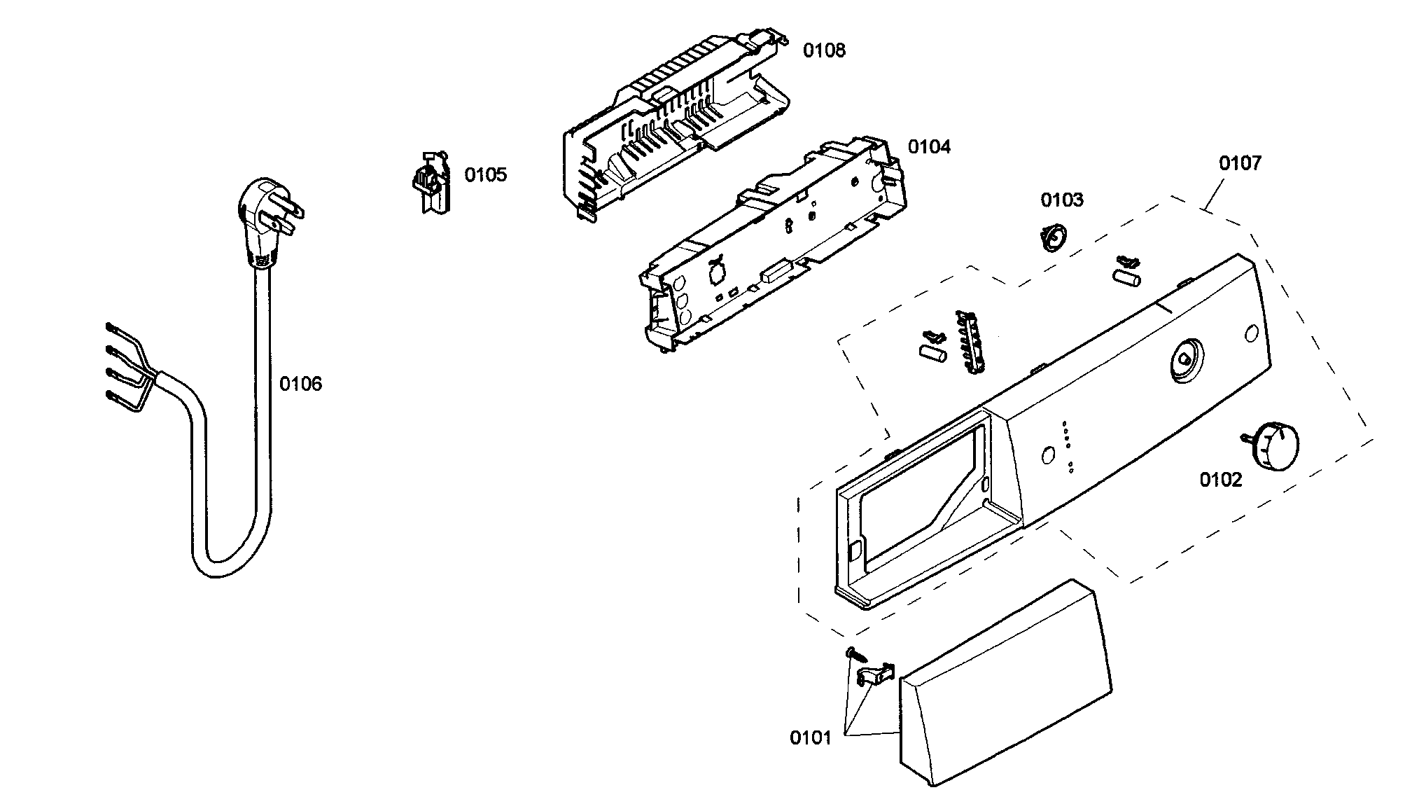 Bosch WTV76100US/01 control panel diagram