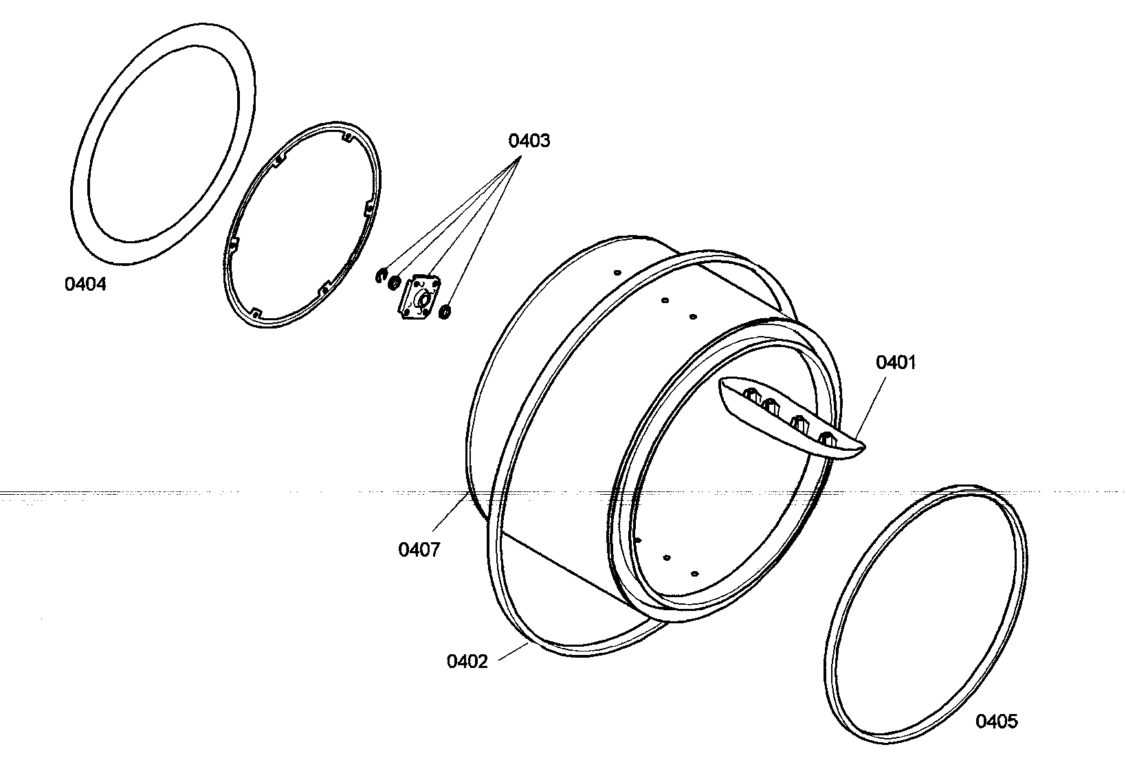 Bosch WTV76100US/01 drum assy diagram