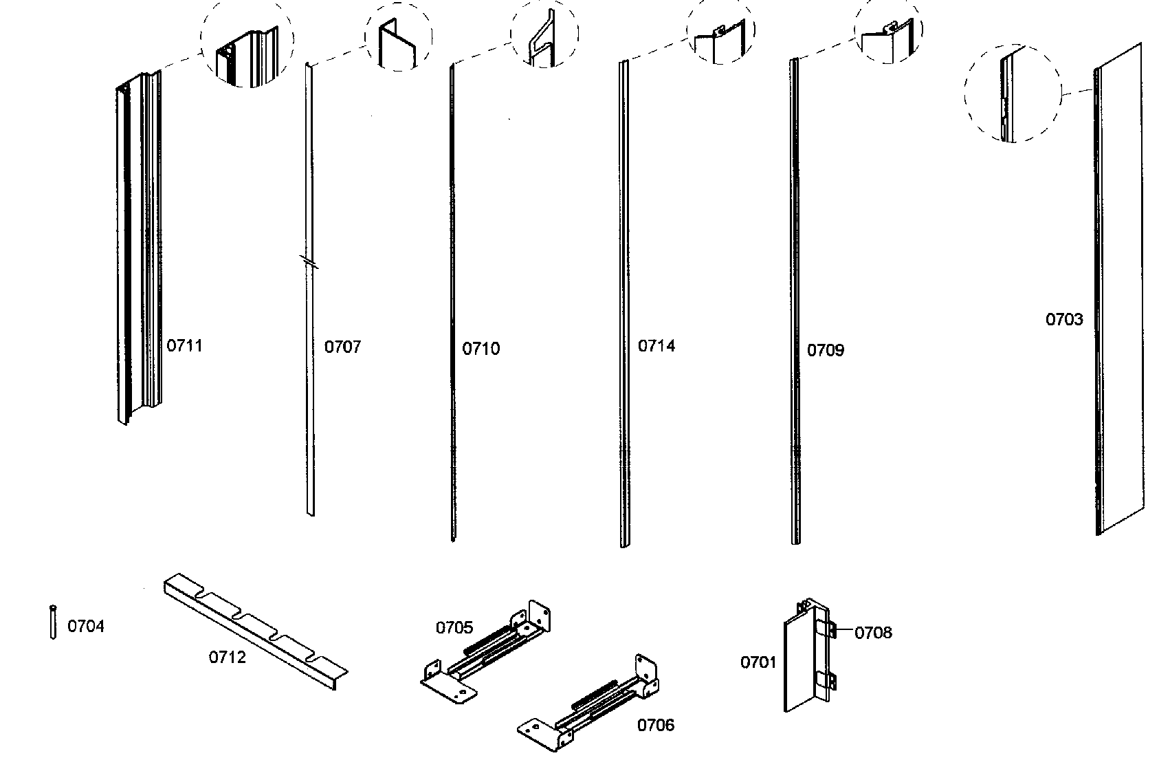 Bosch B36IB70NSP/12 molding diagram
