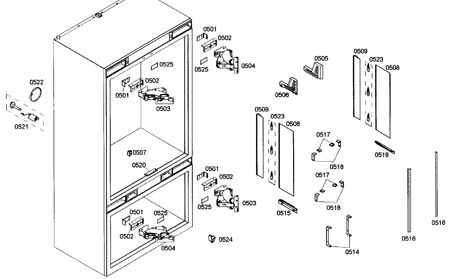 Bosch B36IT70NNP/08 lightning diagram