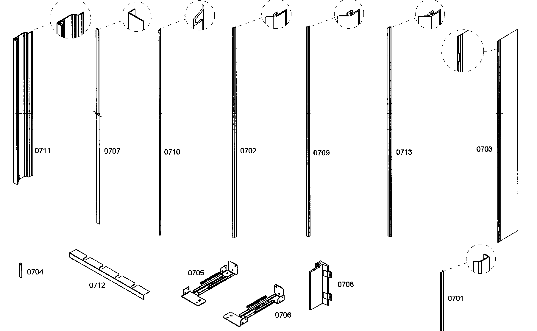 Bosch B36IT70NNP/08 molding diagram