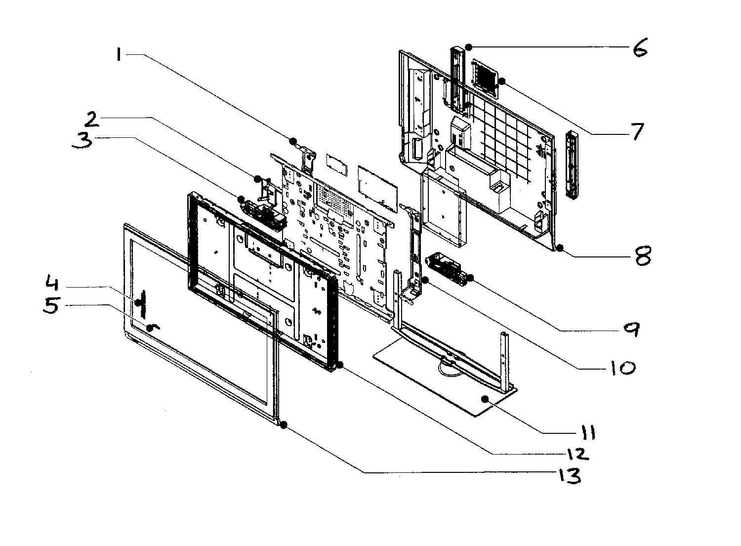 Philips 37PFL5332D/37 lcd tv diagram