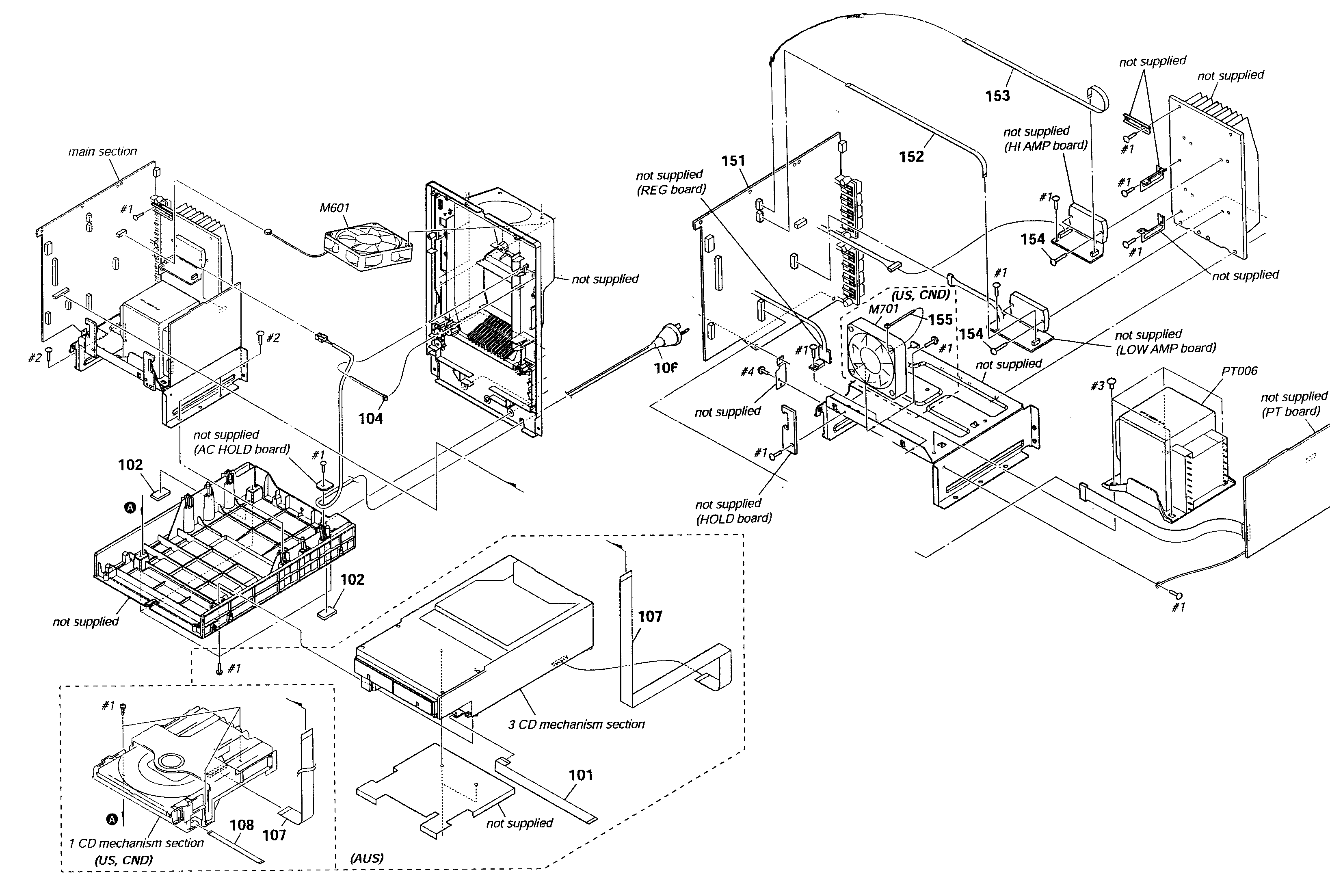 Sony MHC-EC98PI chassis diagram