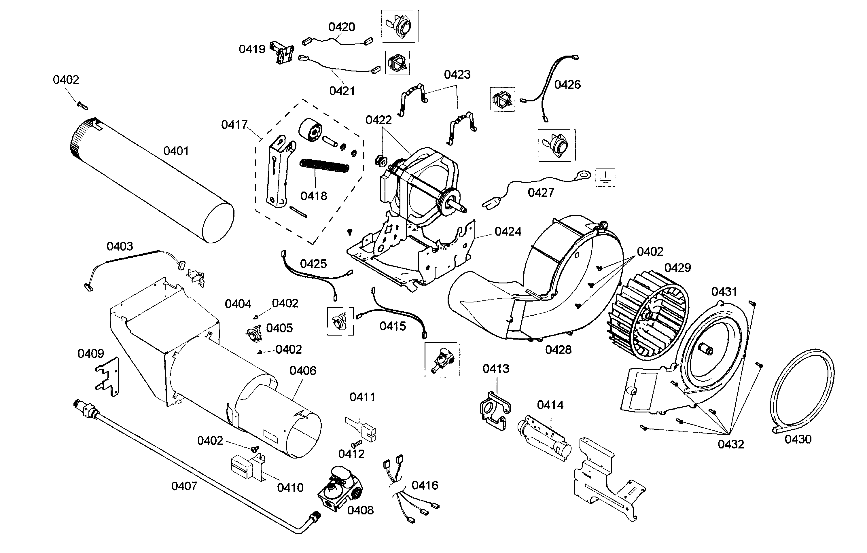 Bosch WTMC3521UC/05 motor/heater diagram