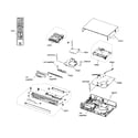 Sony RDR-VX560 cabinet parts diagram