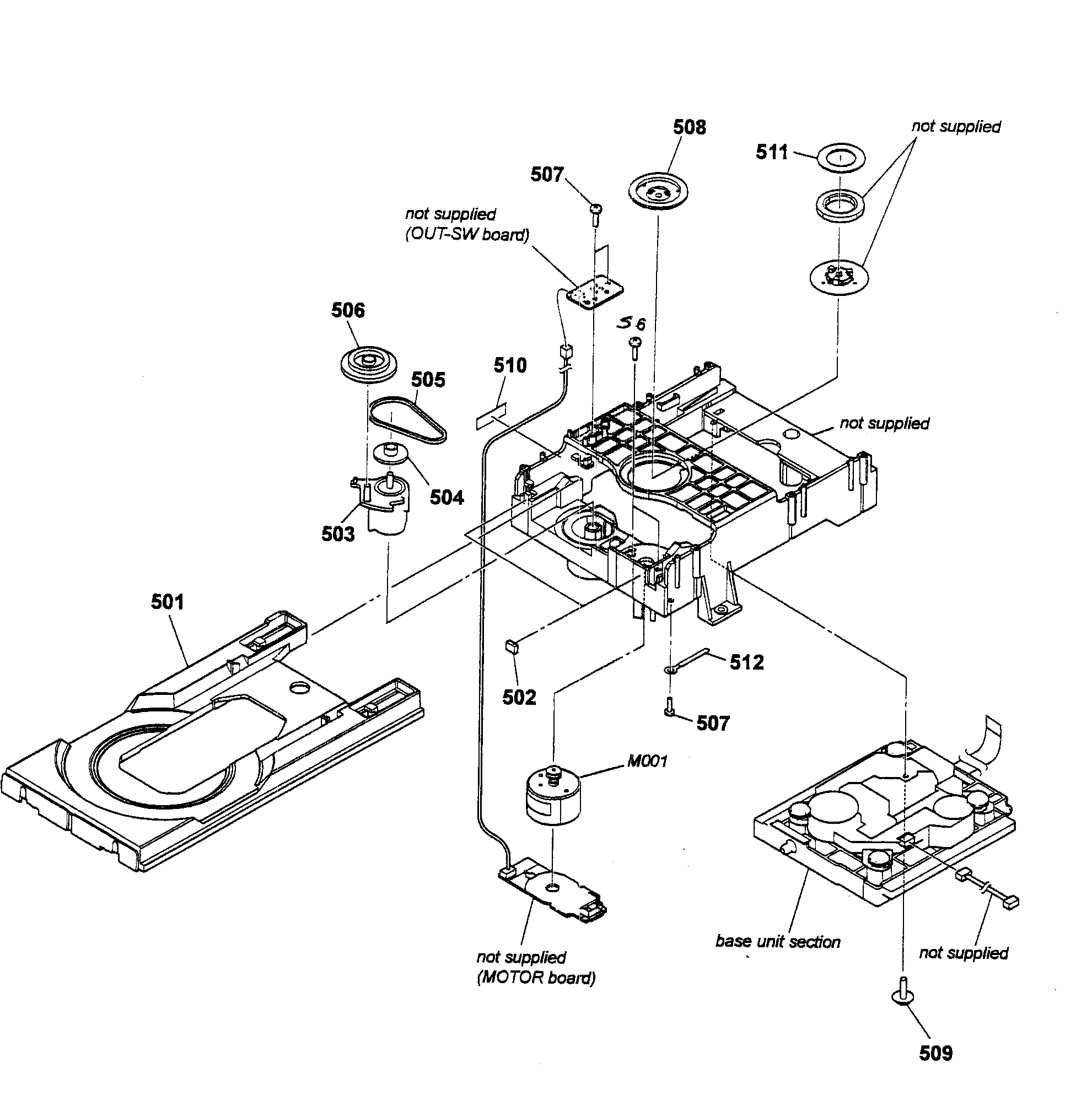 Sony SCD-XA5400ES mechanism deck section diagram