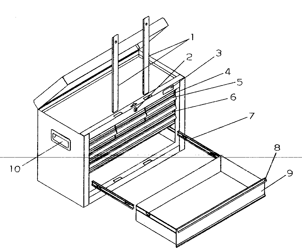 Craftsman 706955981 chest diagram