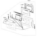 Samsung FTQ352IWUW/XAA-01 door assy diagram