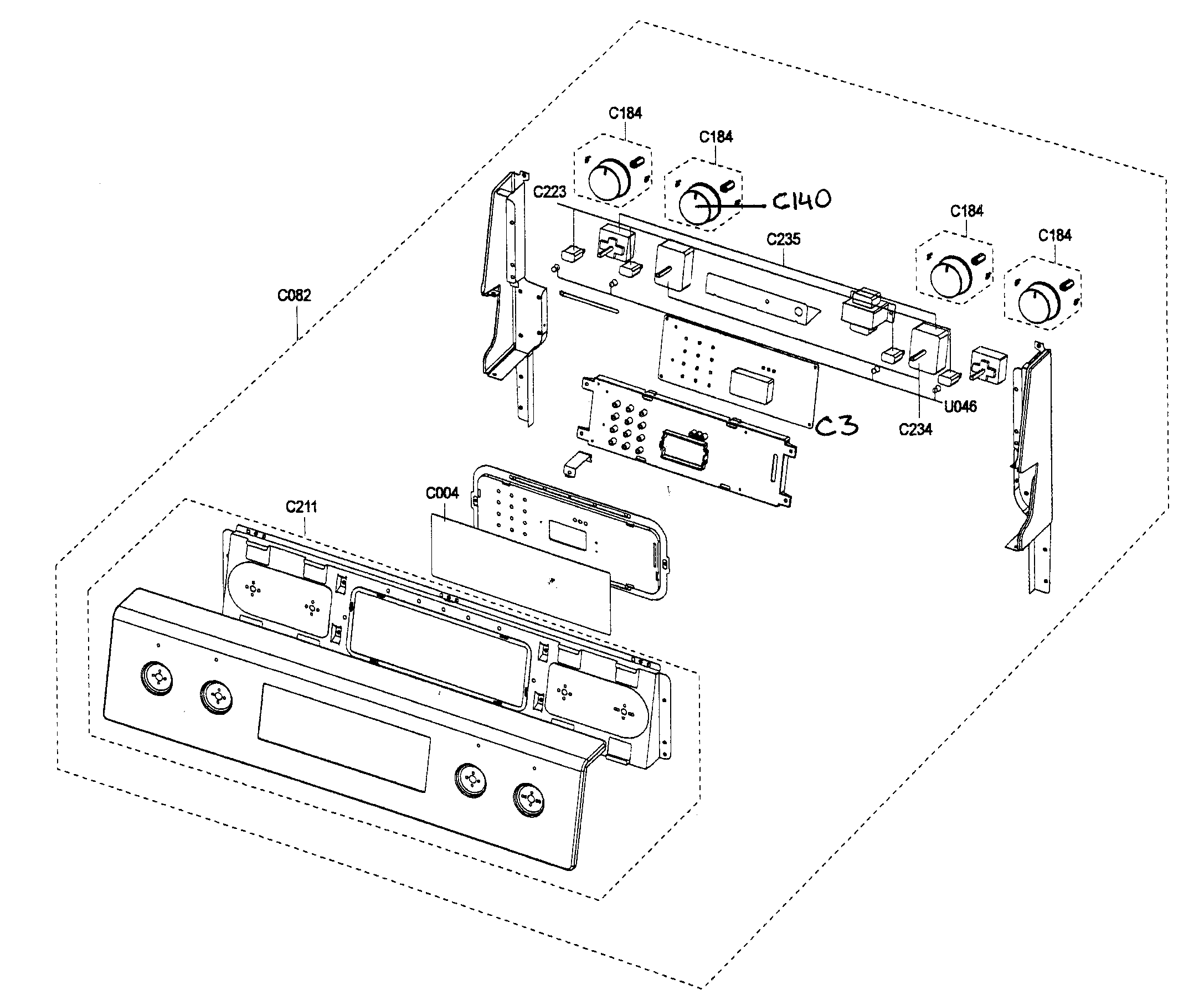 Samsung FTQ352IWUW/XAA-02 control panel diagram