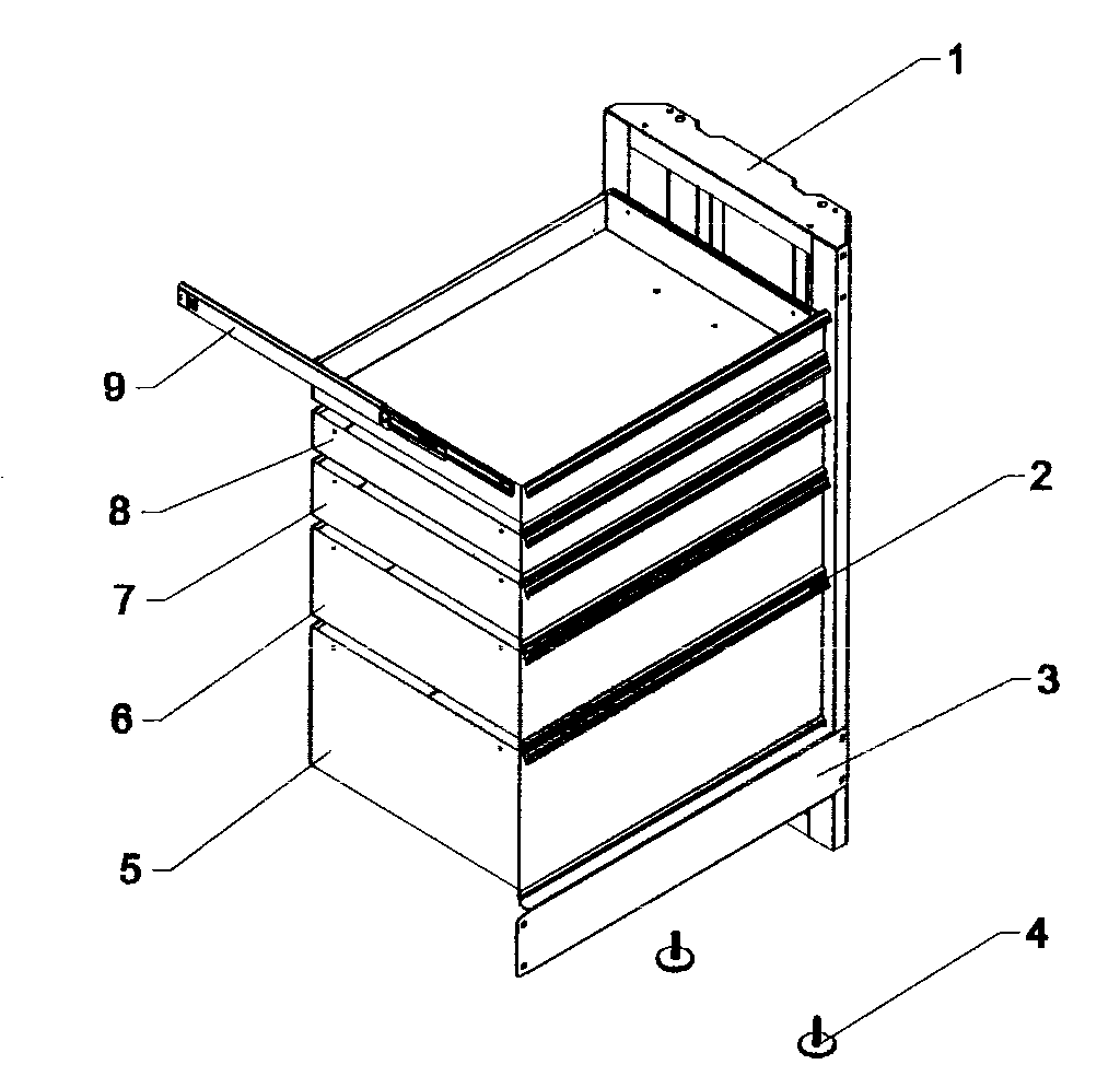 Craftsman 706101390 cabinet assy diagram