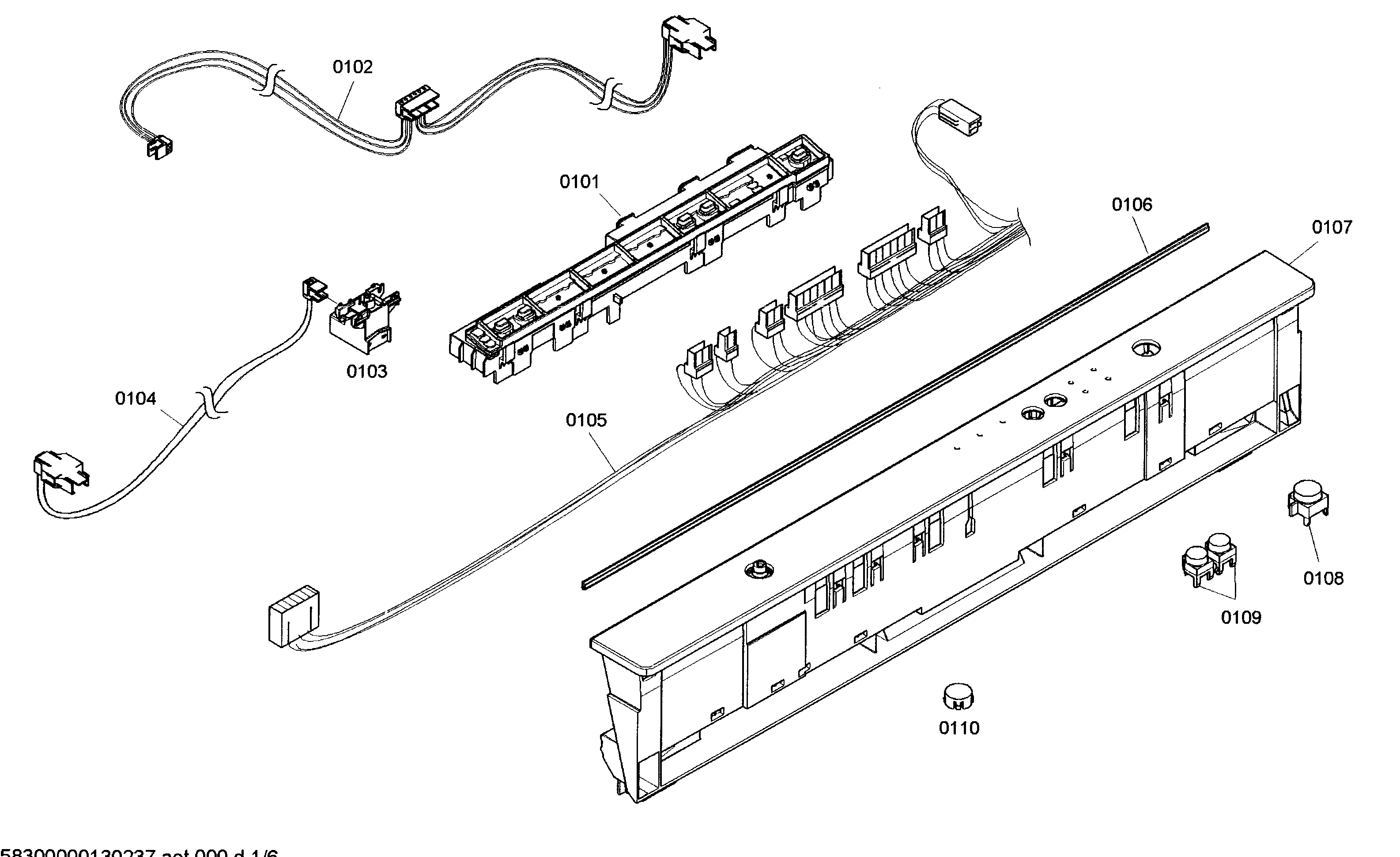 Bosch SHX3AM02UC/01 control assy diagram