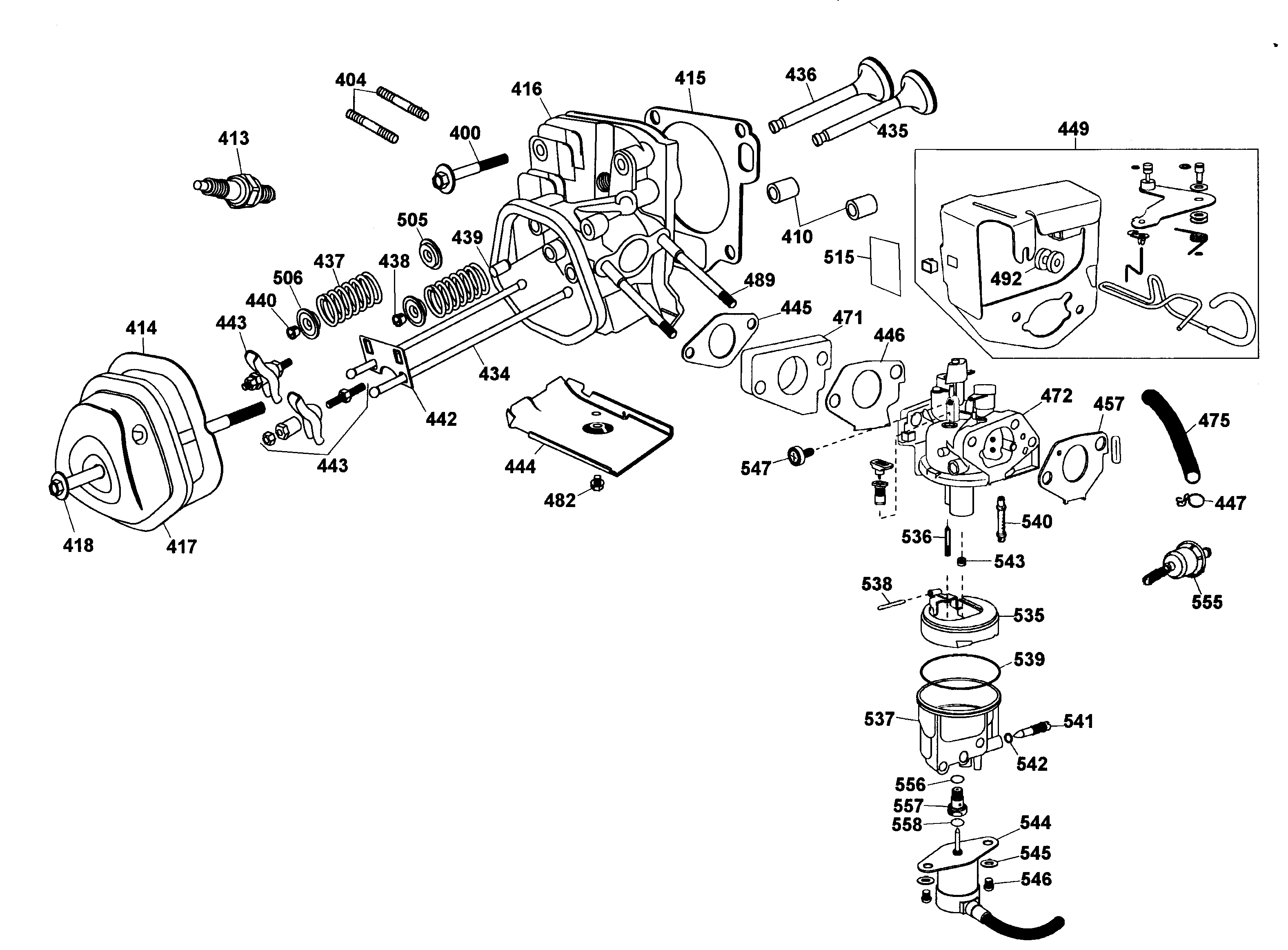 DeWalt DG4400B carburetor diagram