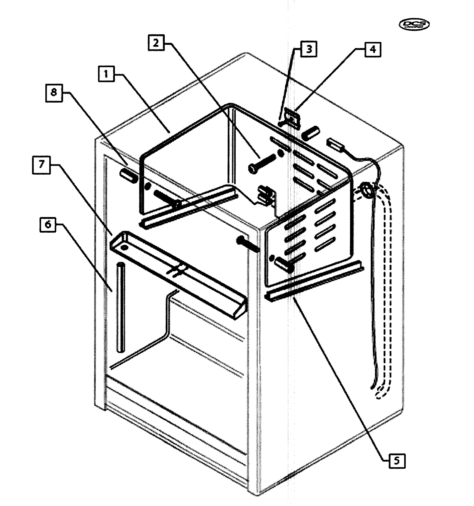 DCS UR624-70652 evaporator diagram