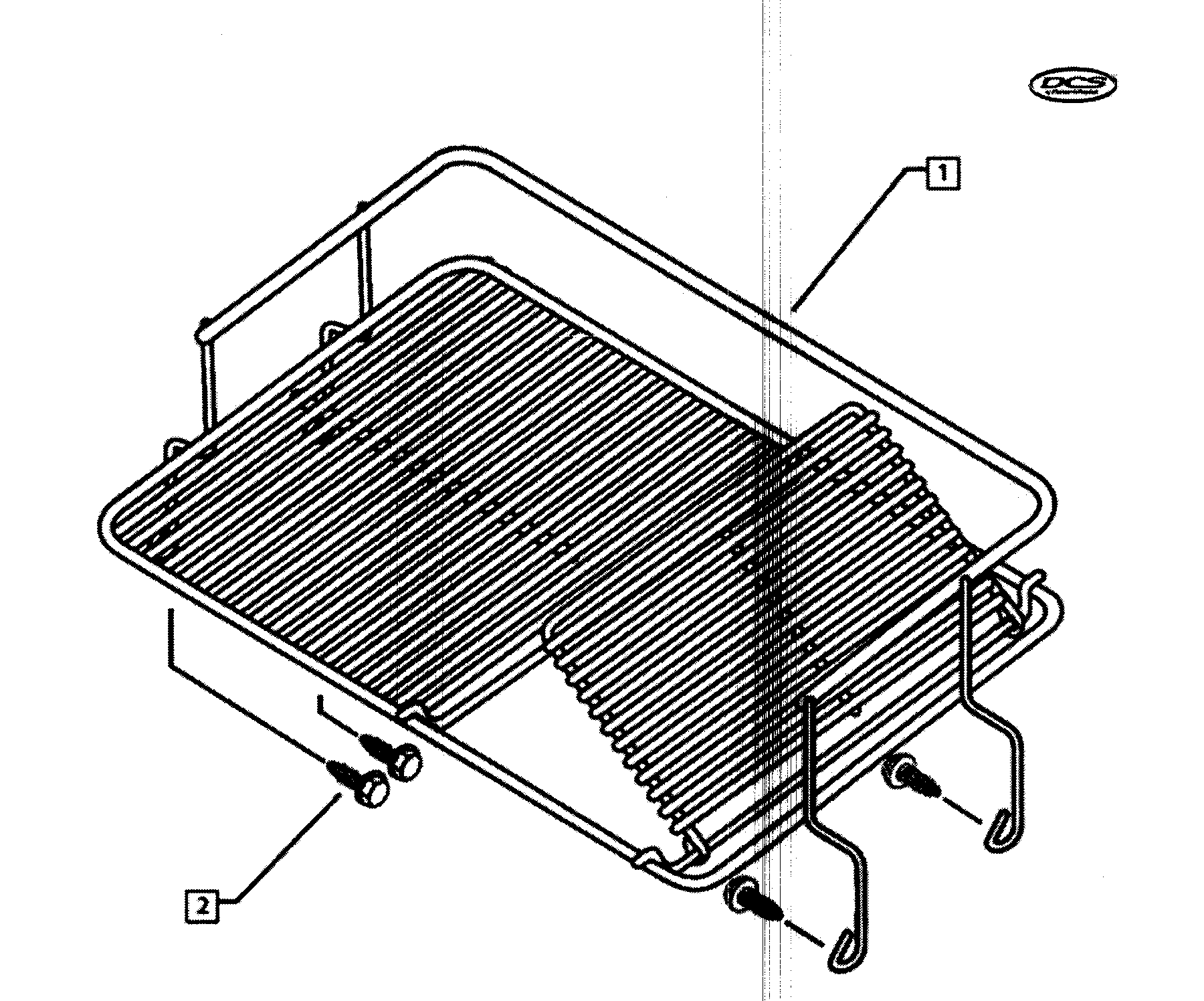 DCS UR624-70652 wire rack diagram