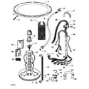 Fisher & Paykel WA37T26GW-96181A agitator assy diagram