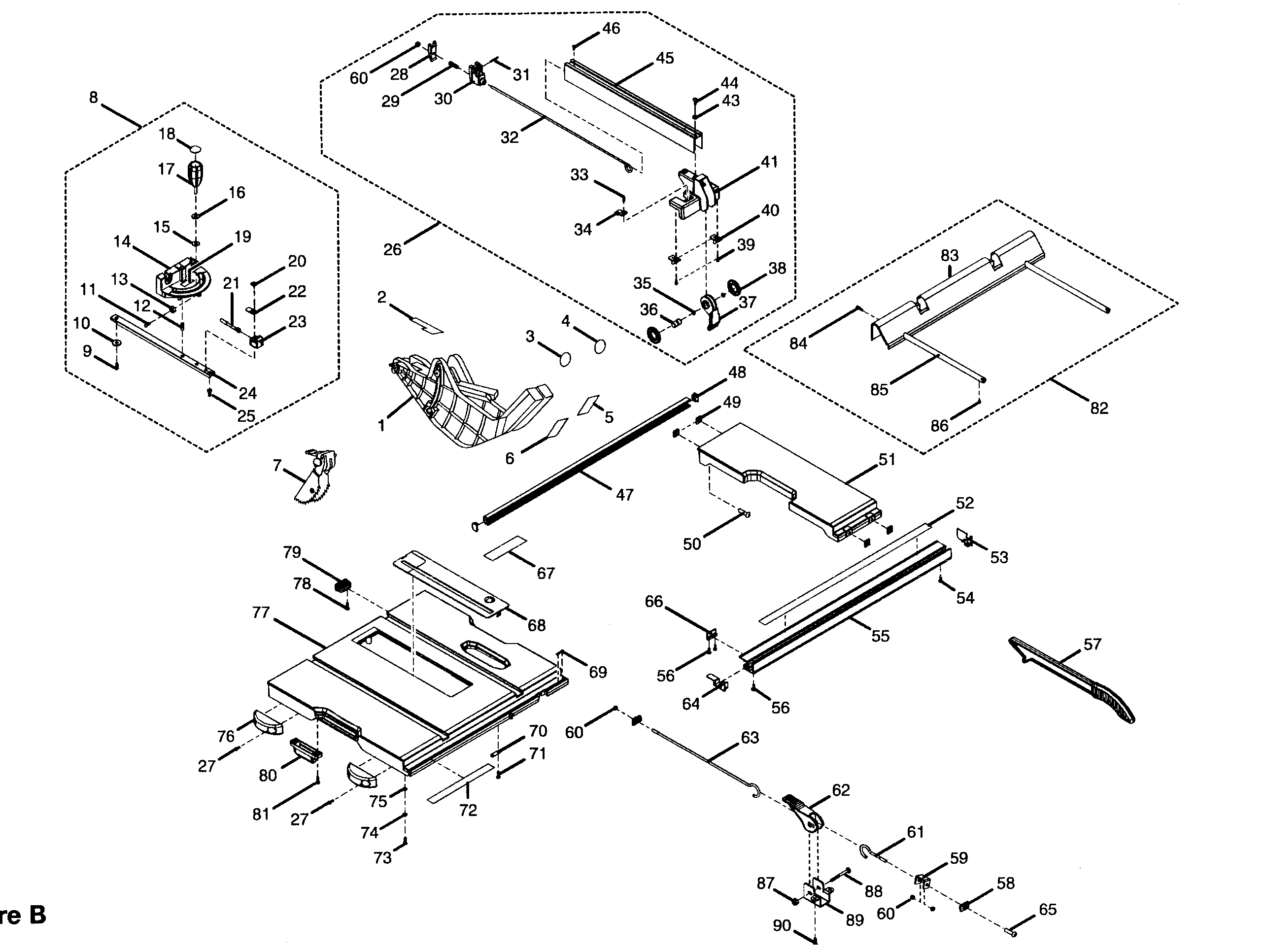 Craftsman 315218280 table 2 assy diagram