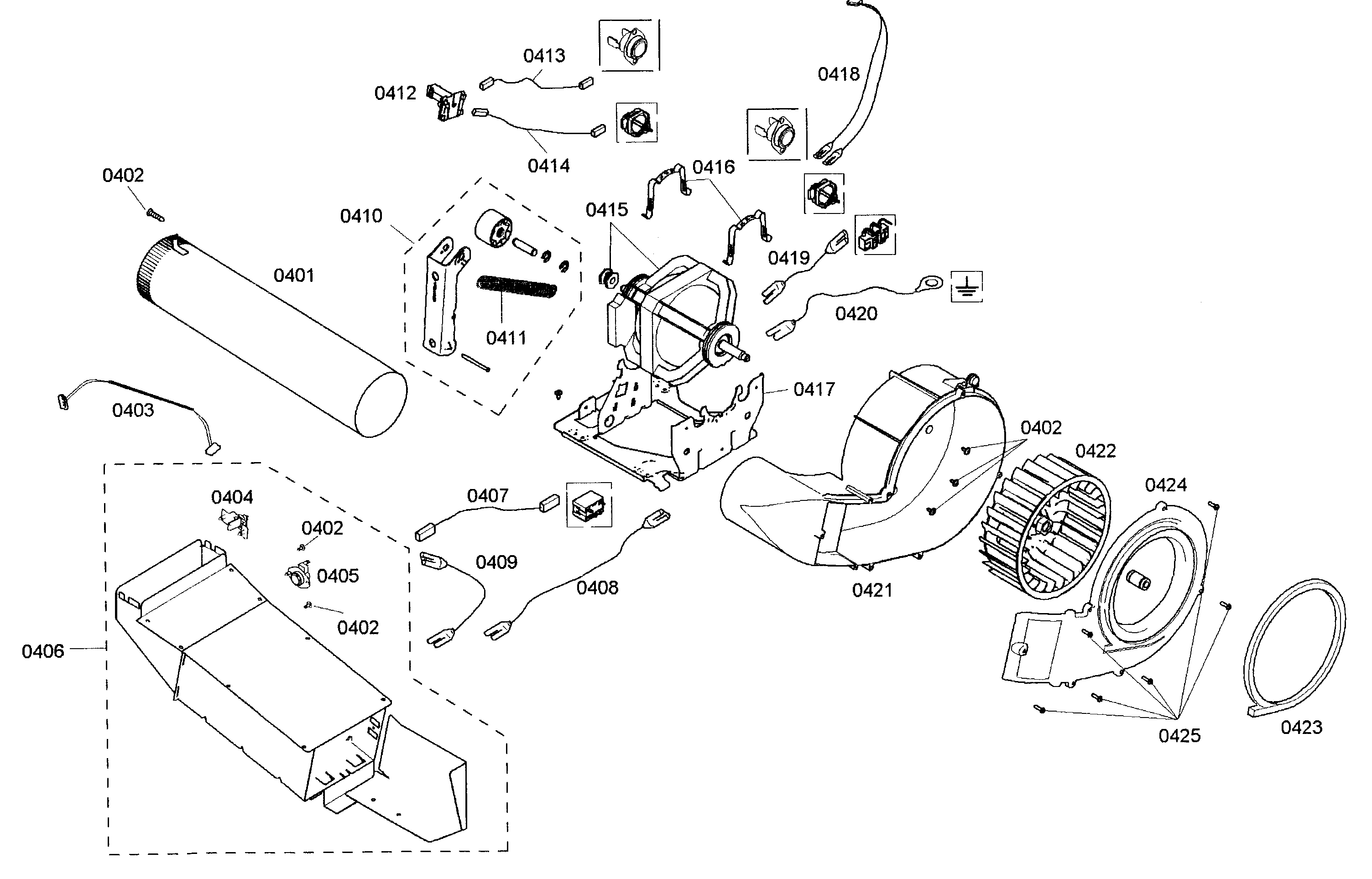 Bosch WTMC5330US/06 motor assy diagram