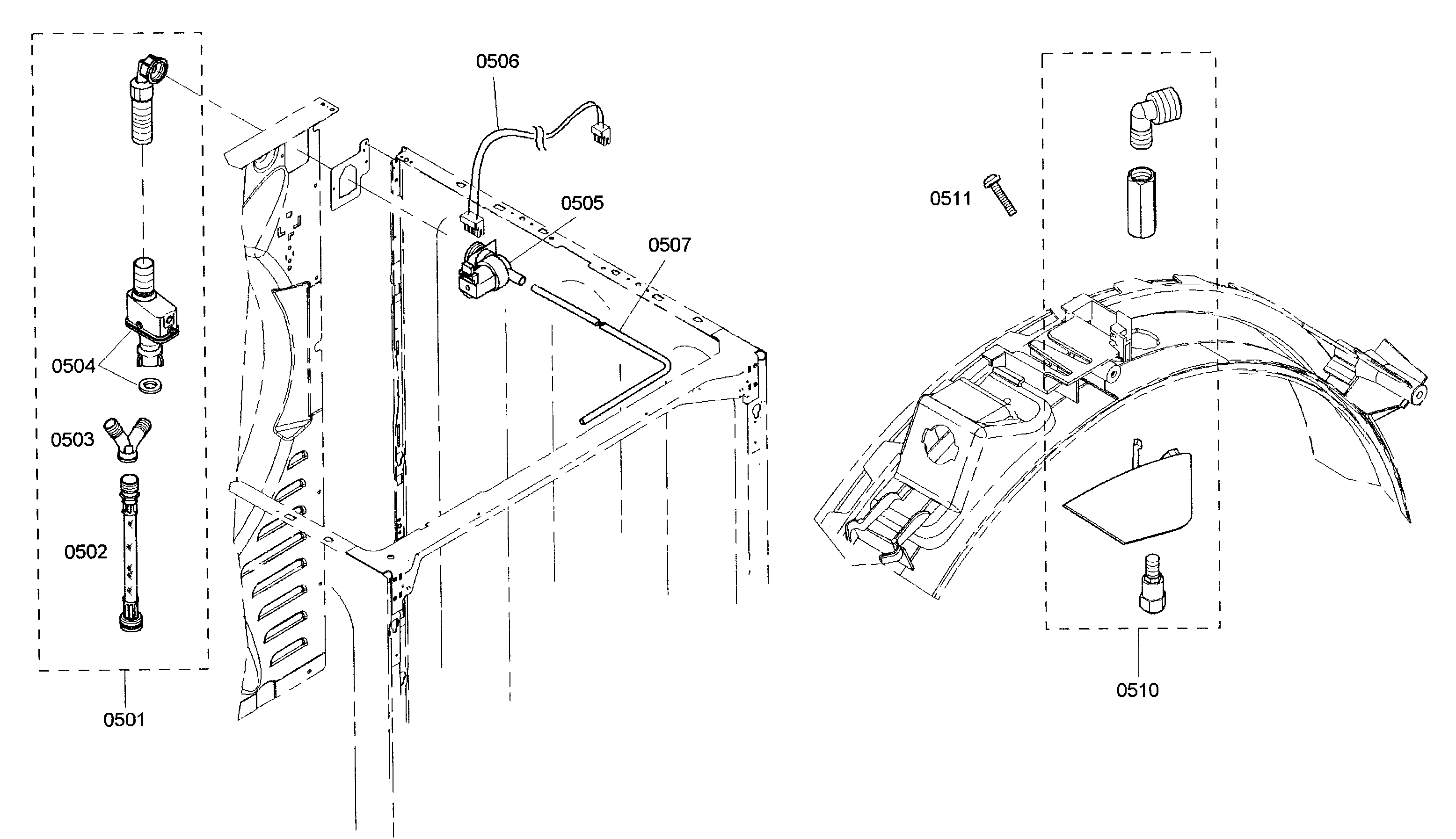 Bosch WTMC5330US/06 mist assy diagram