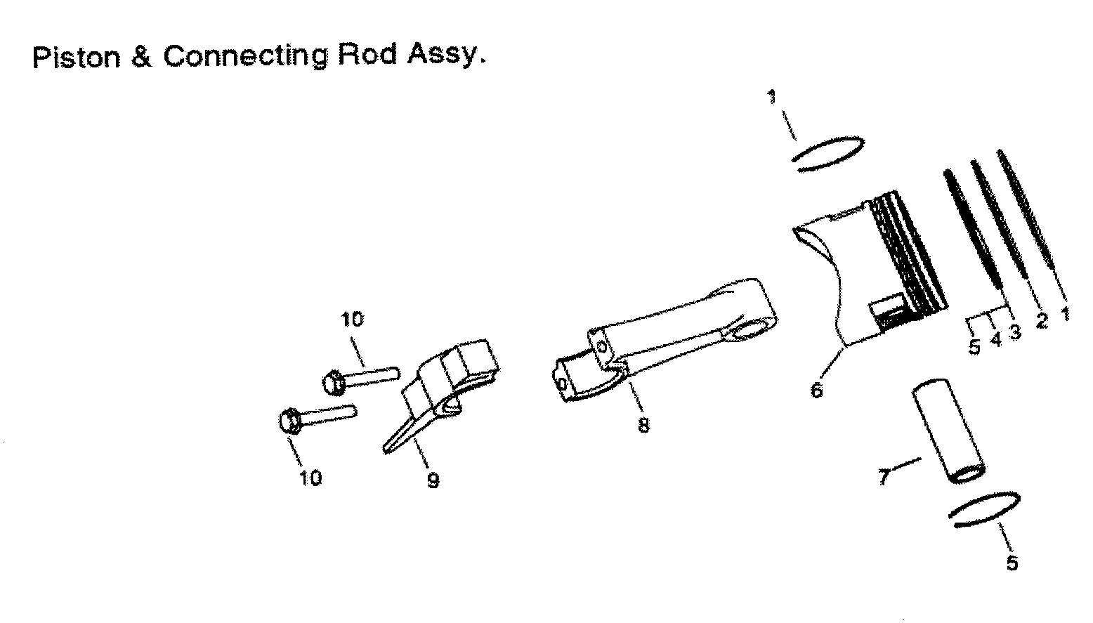 All Power APG3009 pisto/rod assy diagram