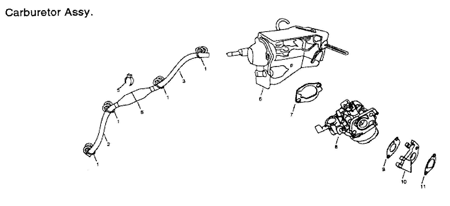 All Power APG3009 carburetor diagram