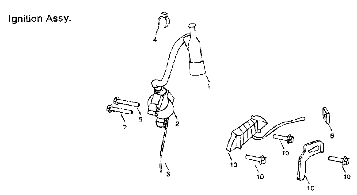 All Power APG3009 ignition assy diagram
