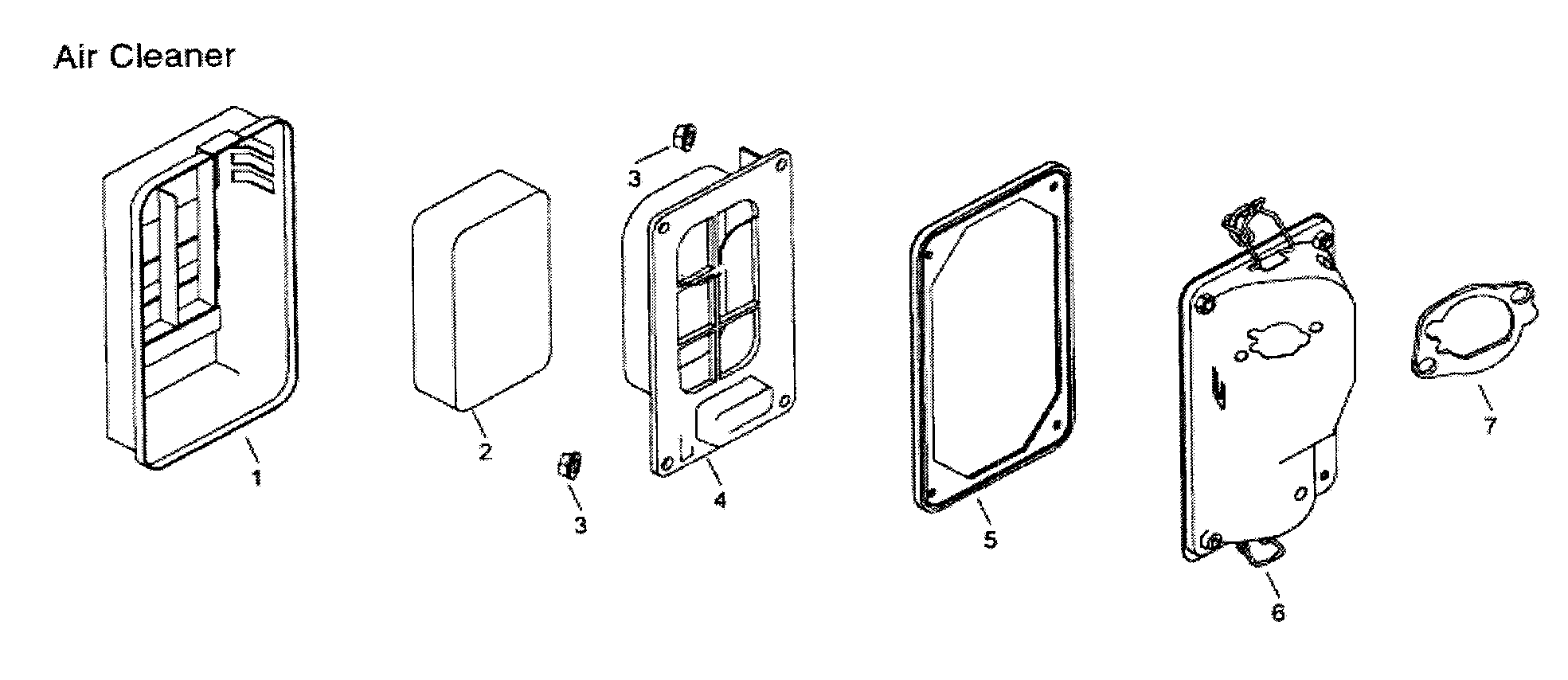 All Power APG3009 air cleaner diagram