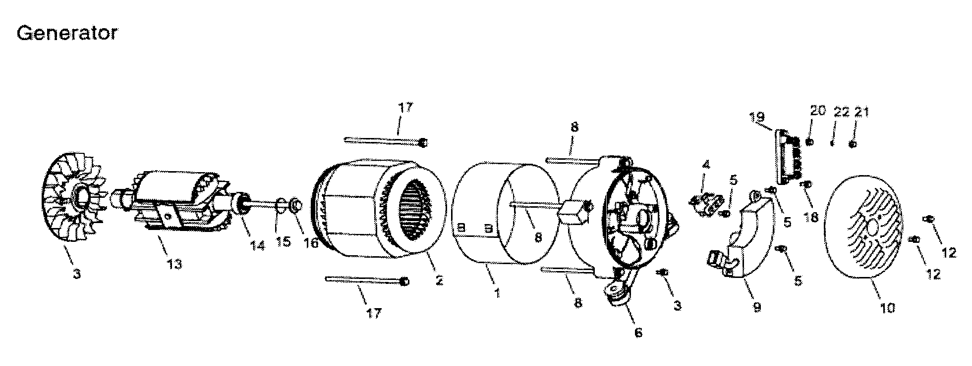 All Power APG3009 generator diagram