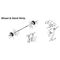All Power APG3009 wheel/hand assy diagram