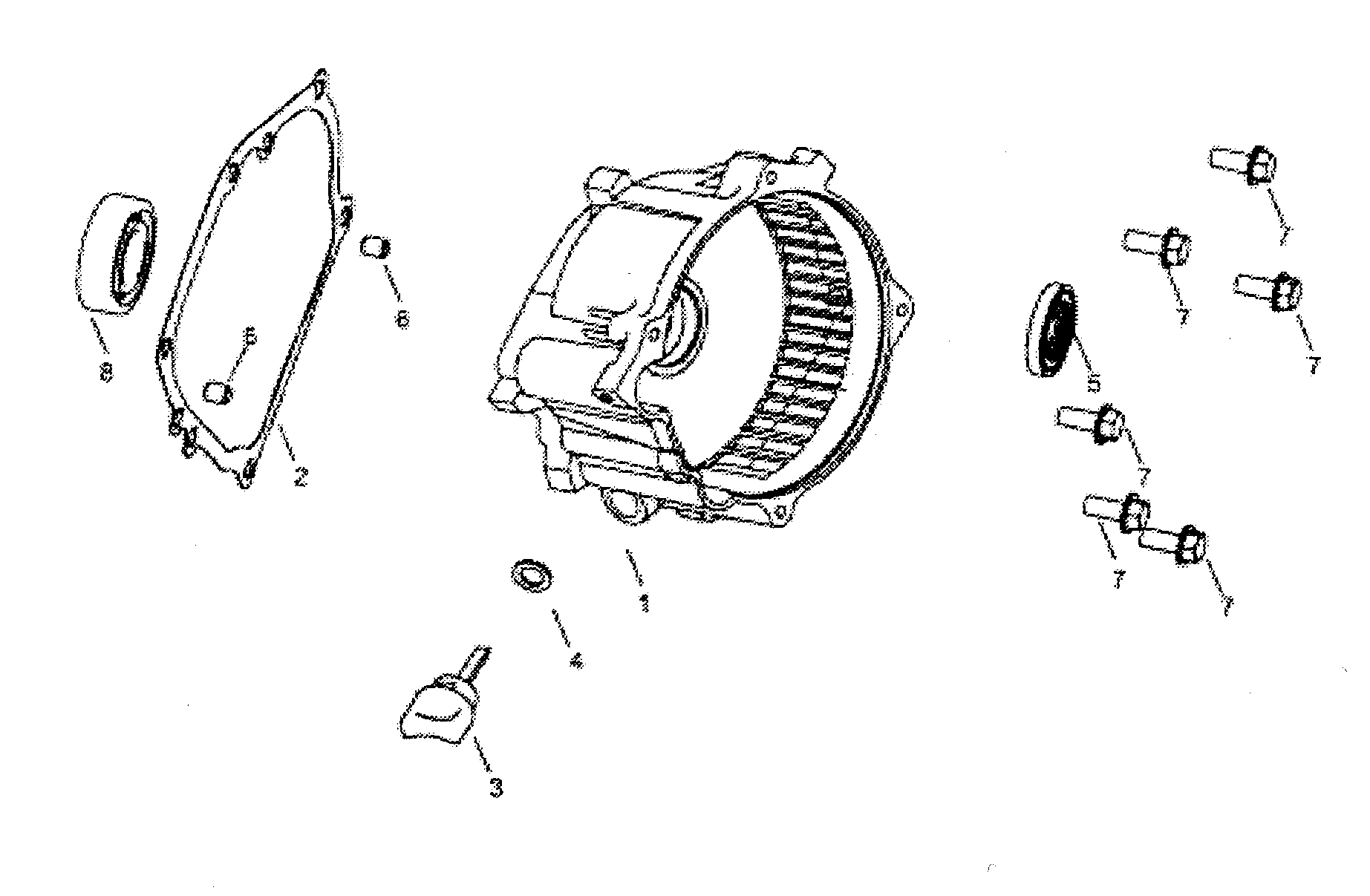 All Power APG3012 crankase cover diagram