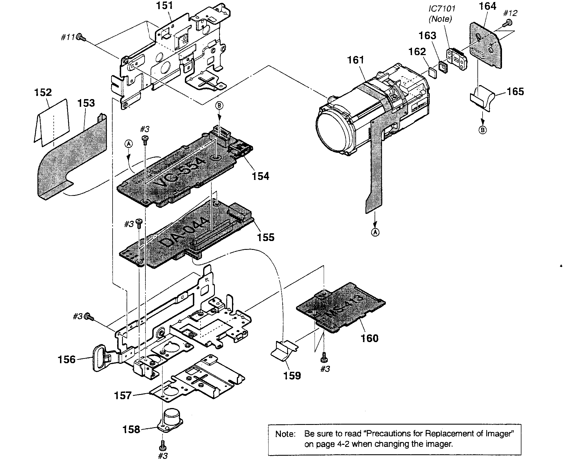 Sony DCR-SR47 lens assy diagram
