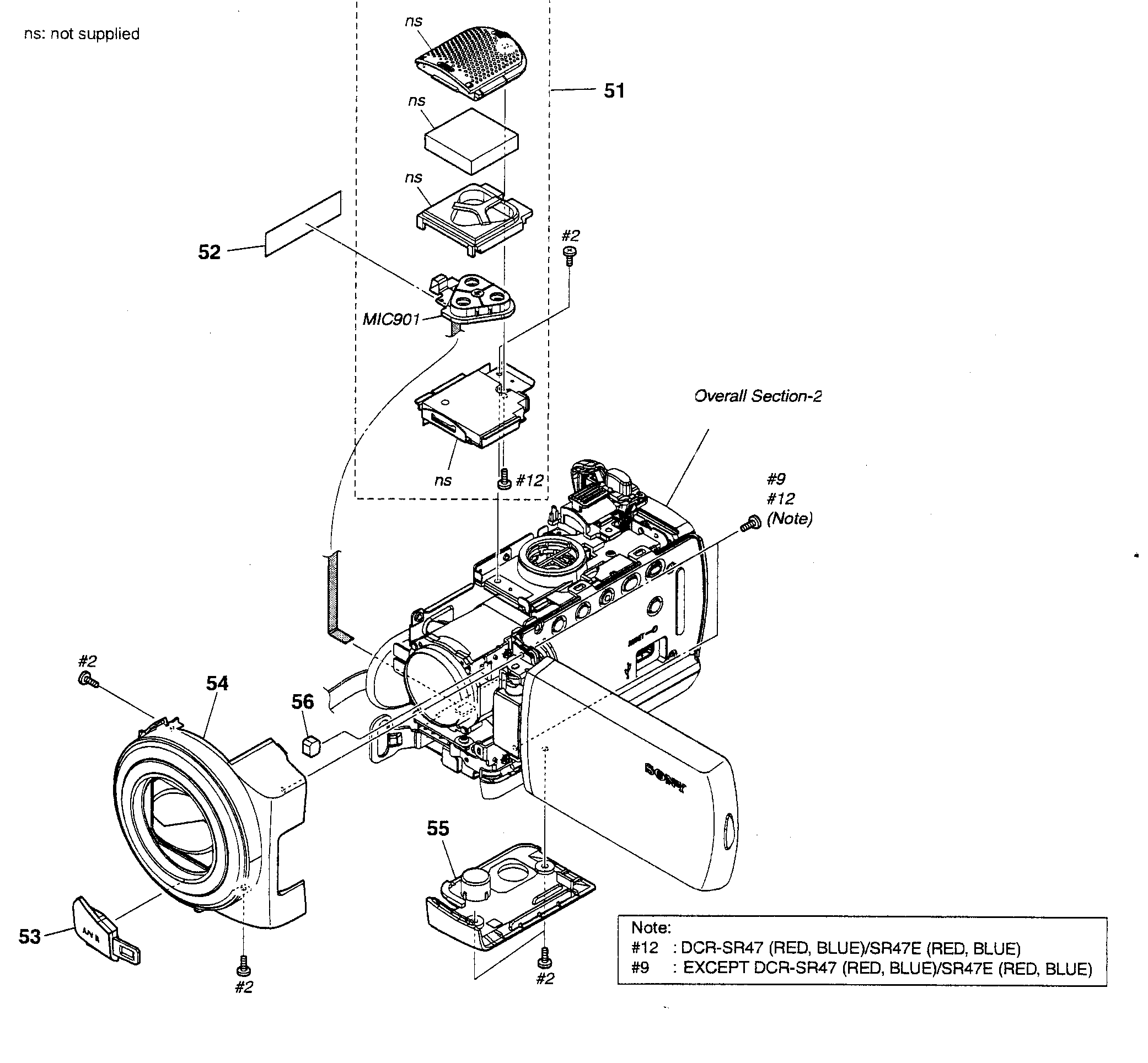 Sony DCR-SR47R section 1 diagram