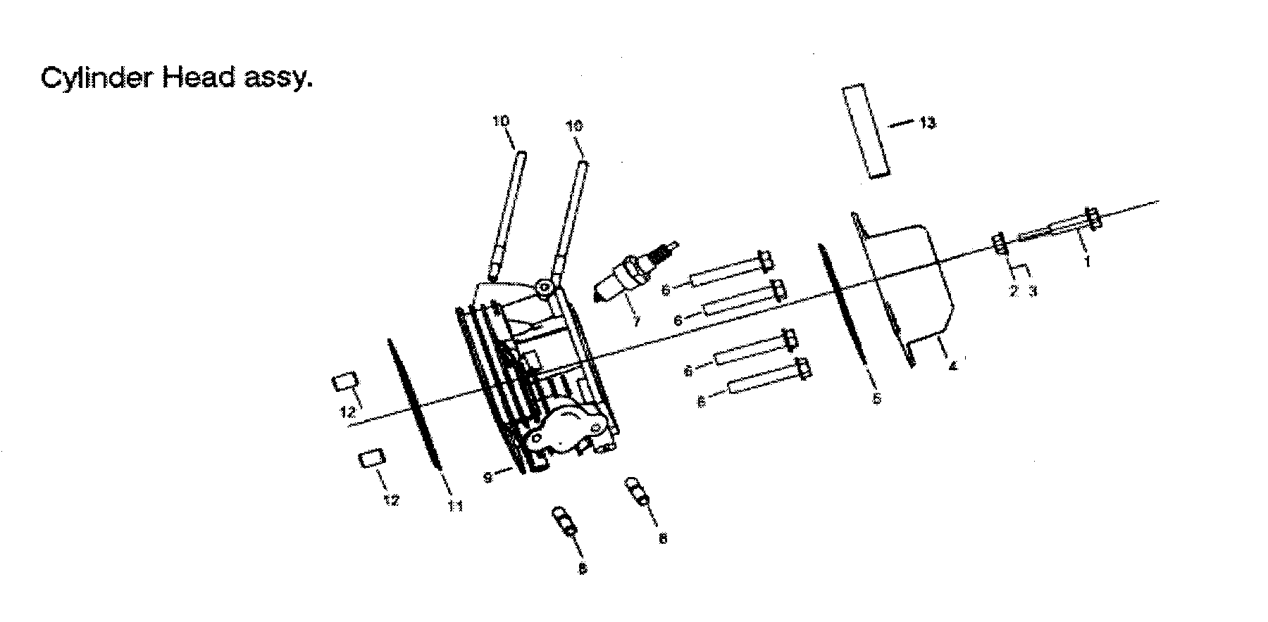 All Power APG3075 cylinder assy diagram