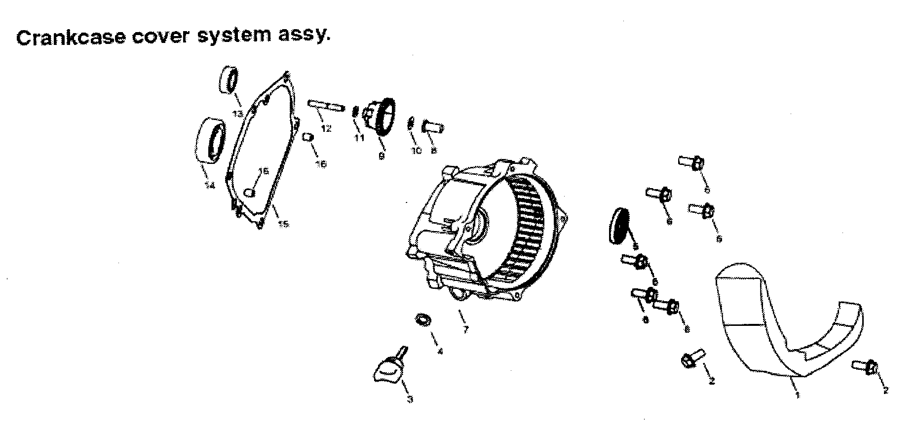 All Power APG3075 crankcase diagram