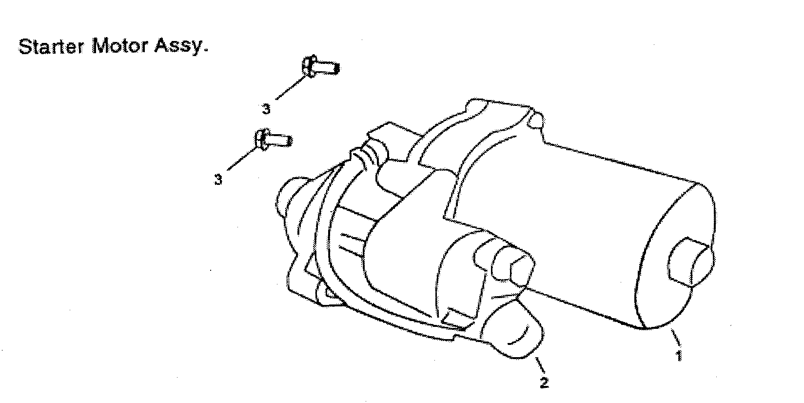 All Power APG3075 starter assy diagram