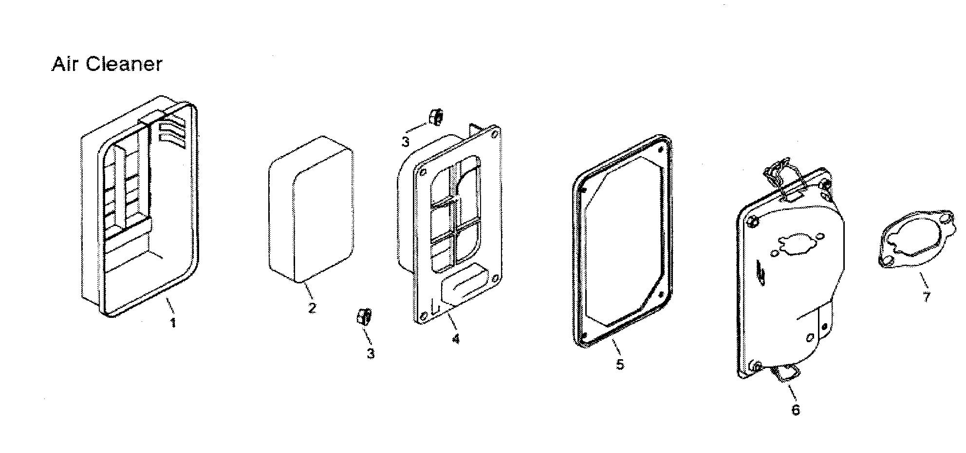All Power APG3075 air cleaner diagram