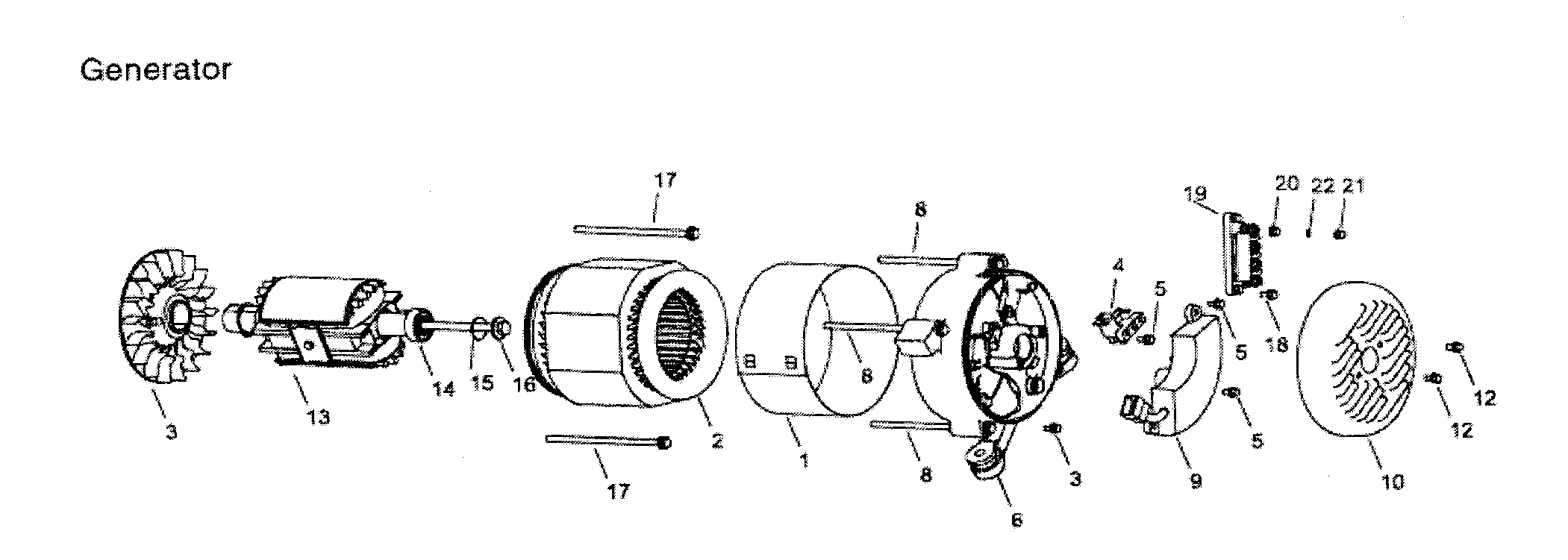 All Power APG3075 generator diagram