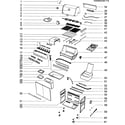 Weber SUMMIT S-470 LP 2009 cabinet assy diagram
