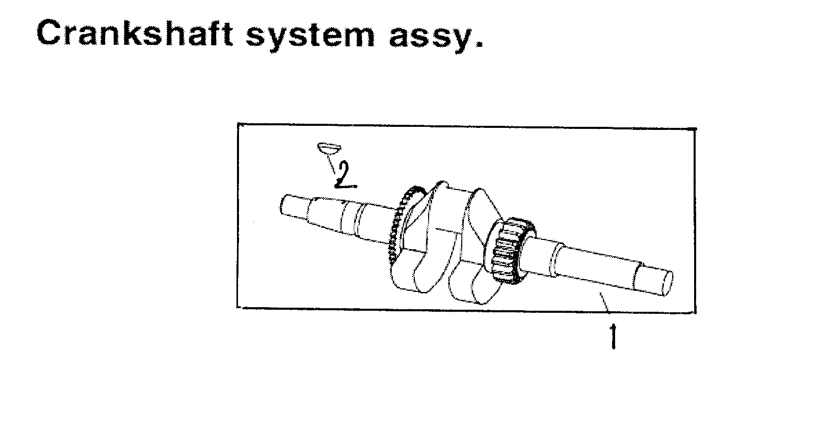 All Power APG3002D crankshaft assy diagram