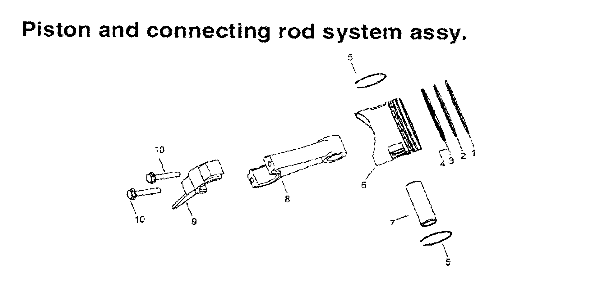 All Power APG3002D pisto-rod assy diagram