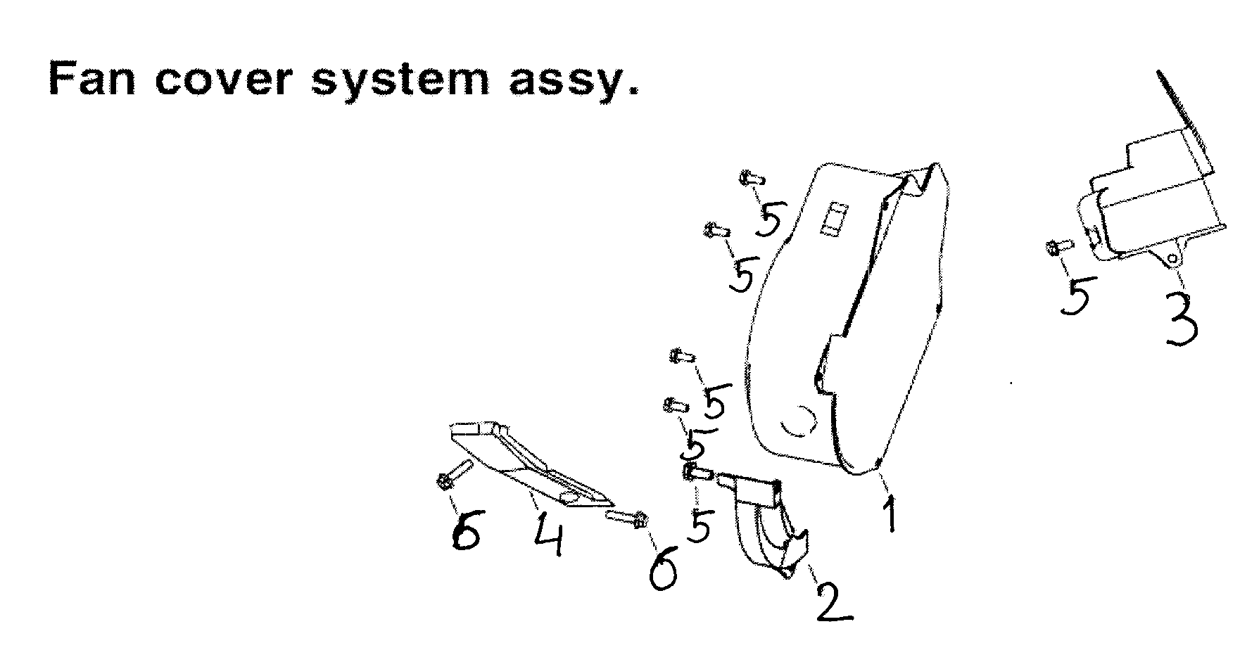 All Power APG3002D fan cover diagram