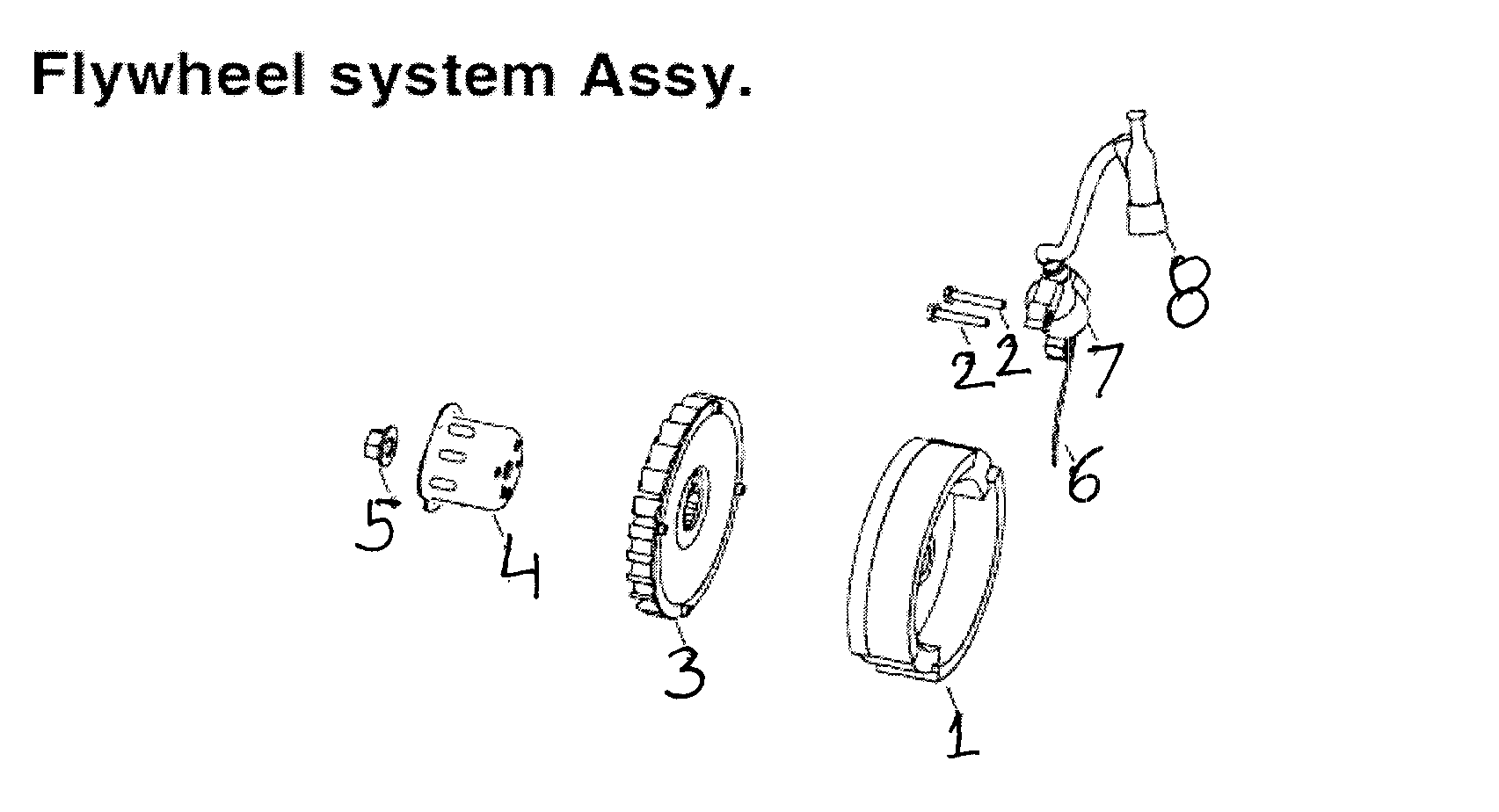 All Power APG3002D flywheel diagram