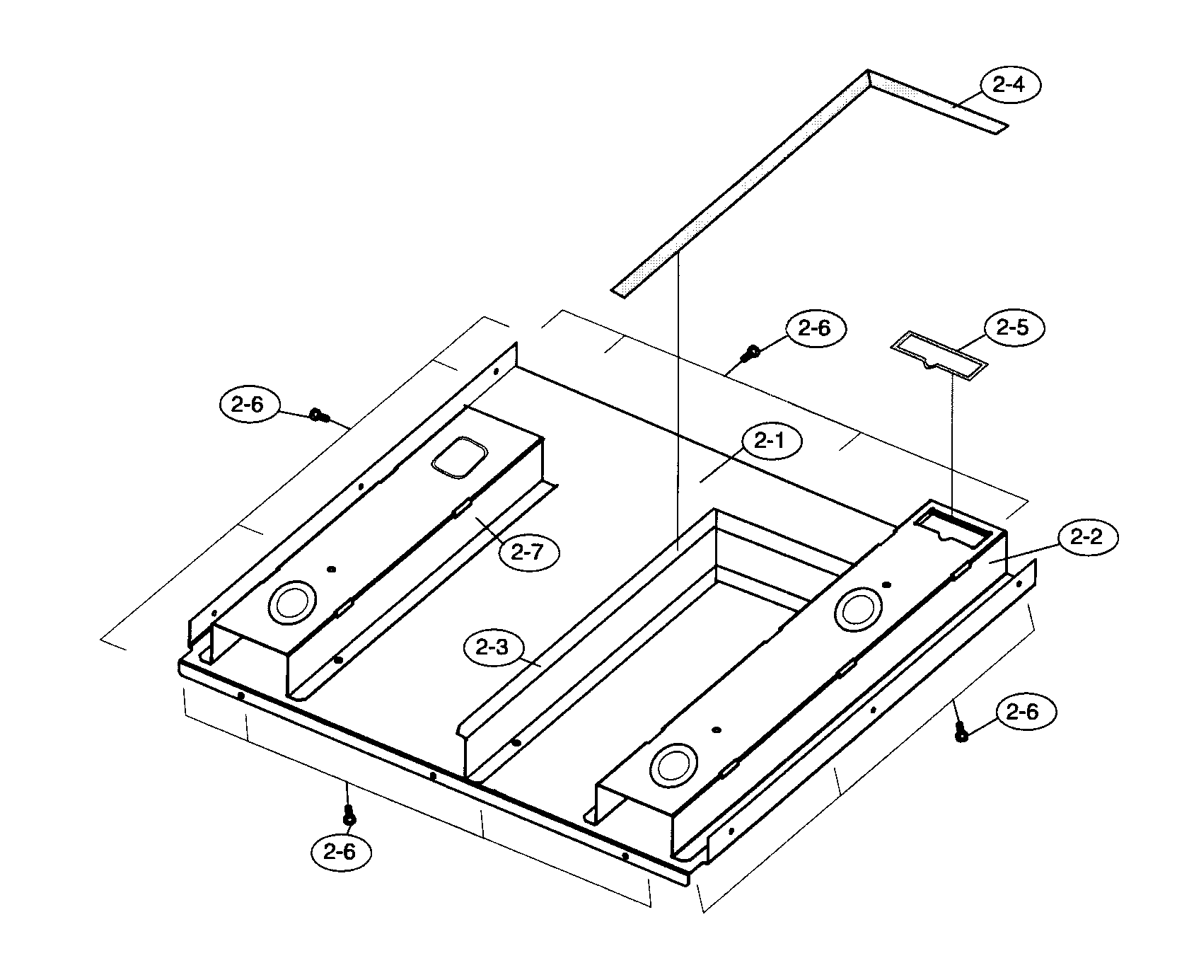 Sharp KB-6002LK bottom cover diagram