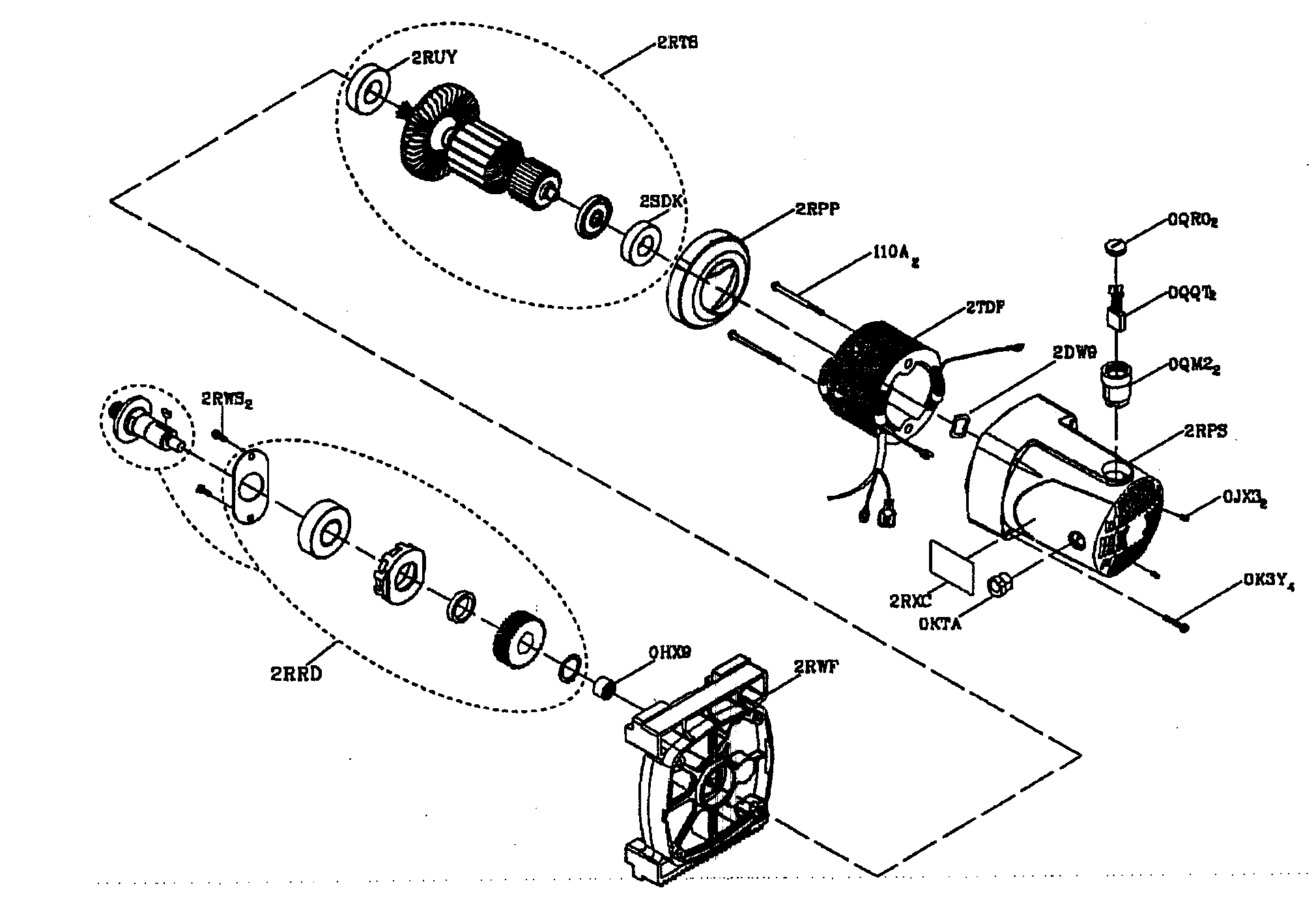 Craftsman 137218070 motor assy diagram