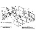 Sony DSC-T90B lcd assy diagram