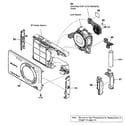 Sony DSC-W210 front assy diagram