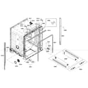 Bosch SHE4AM15UC/01 cabinet assy diagram